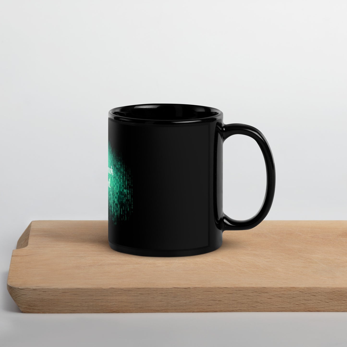 Binary Breakdown Black Glossy Mug