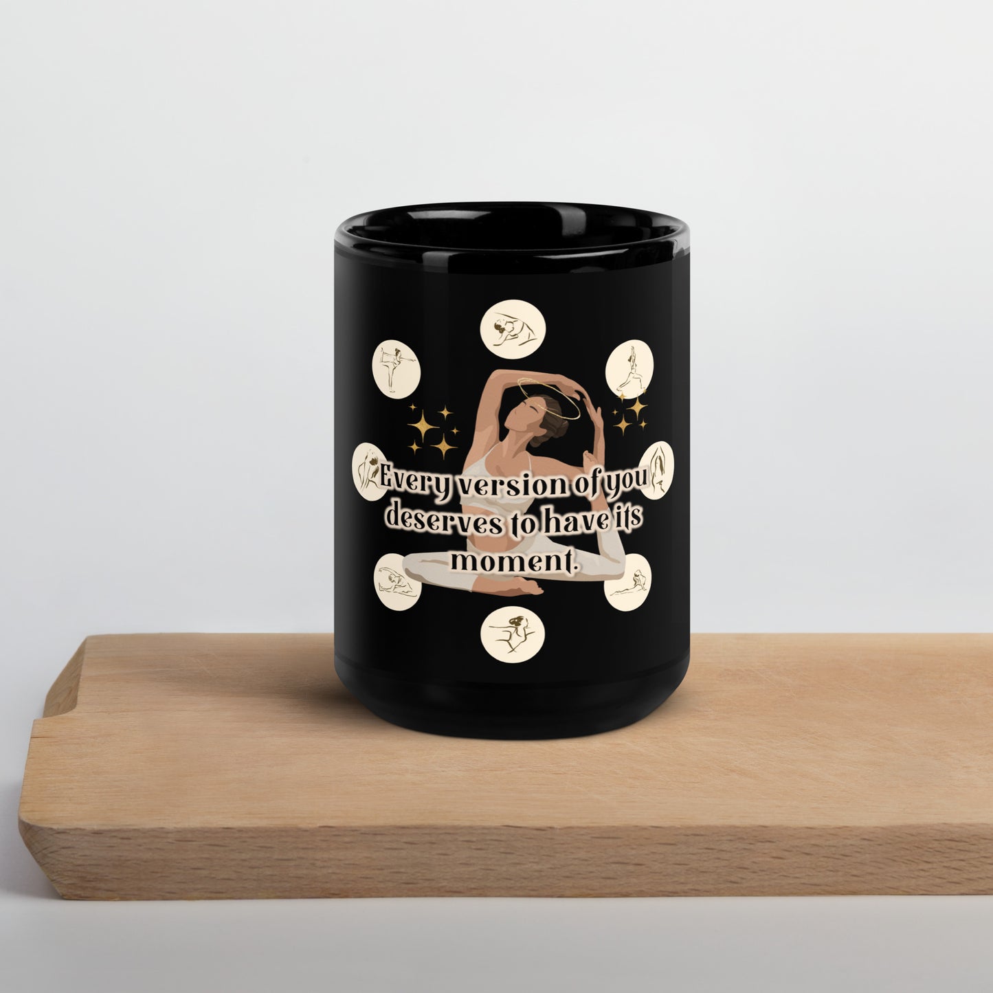 Every Version Black Glossy Mug