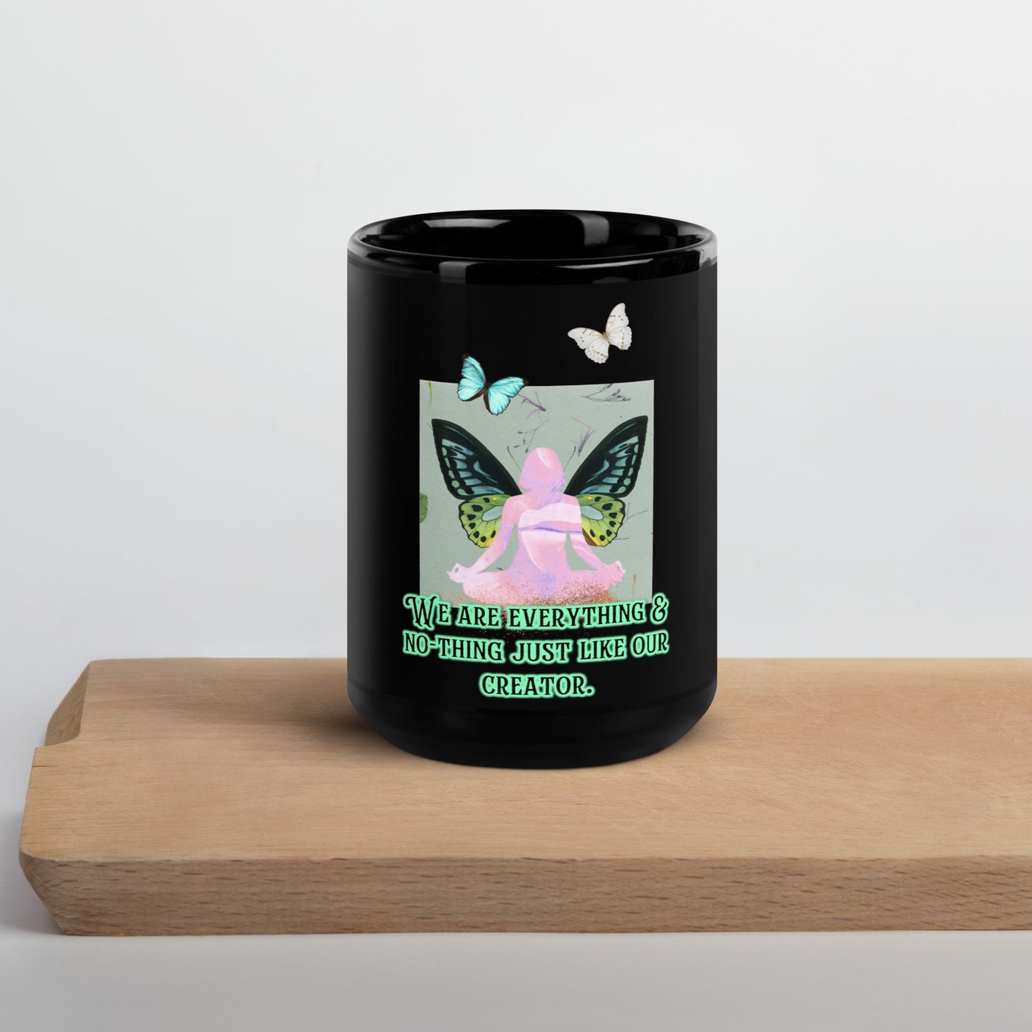 In Their Image Black Glossy Mug