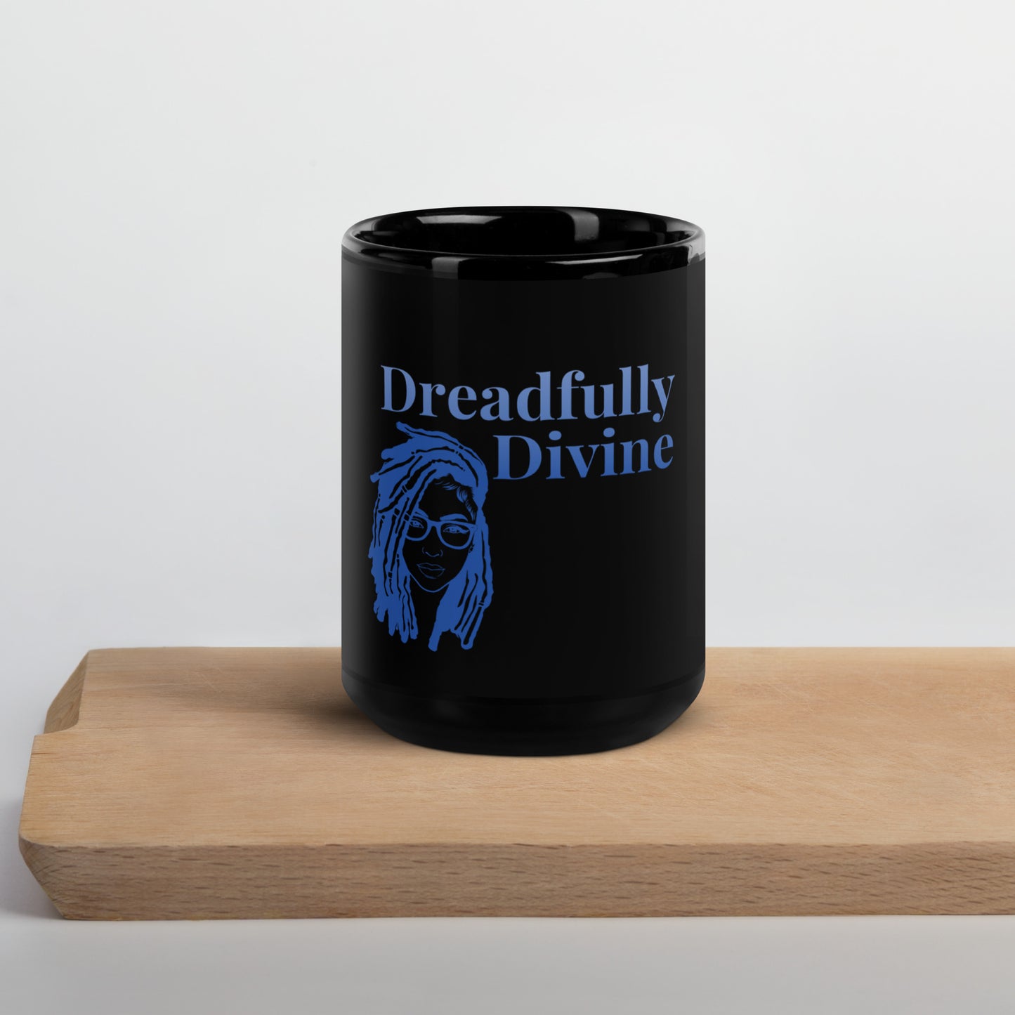 DD Woman (Blue) Black Glossy Mug