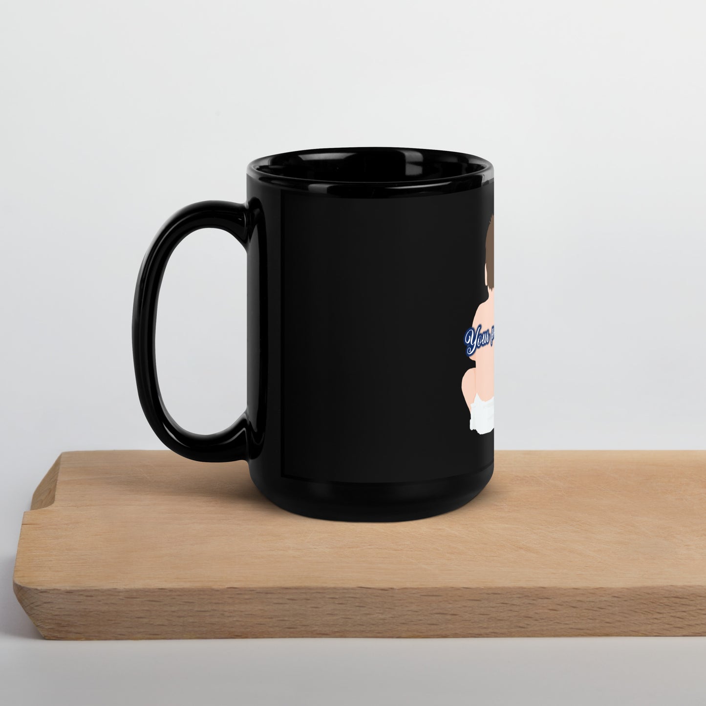 Enough #2 Black Glossy Mug