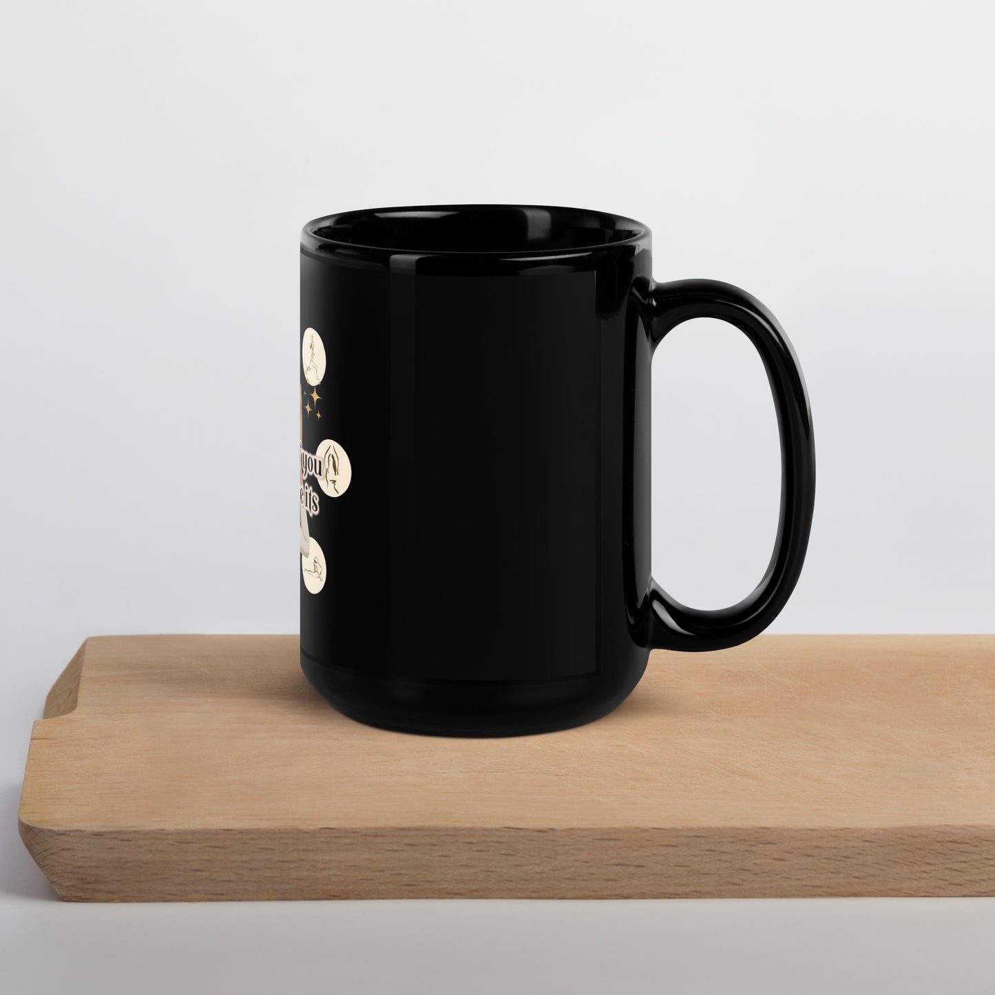 Every Version Black Glossy Mug