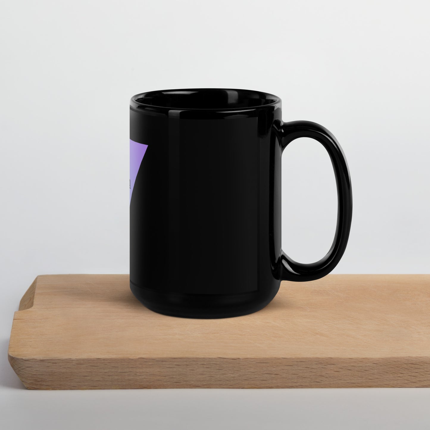The Answer (Triangle) Black Glossy Mug