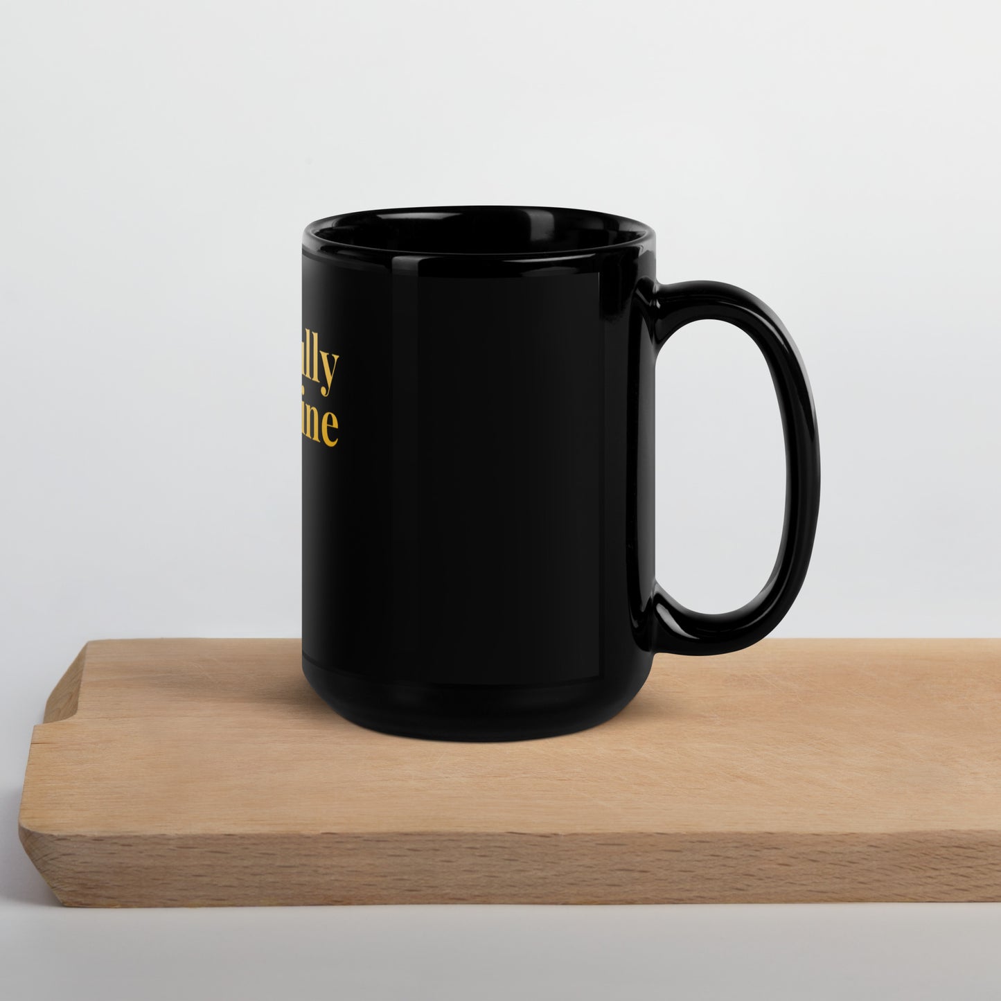 DD Woman (Gold) Black Glossy Mug