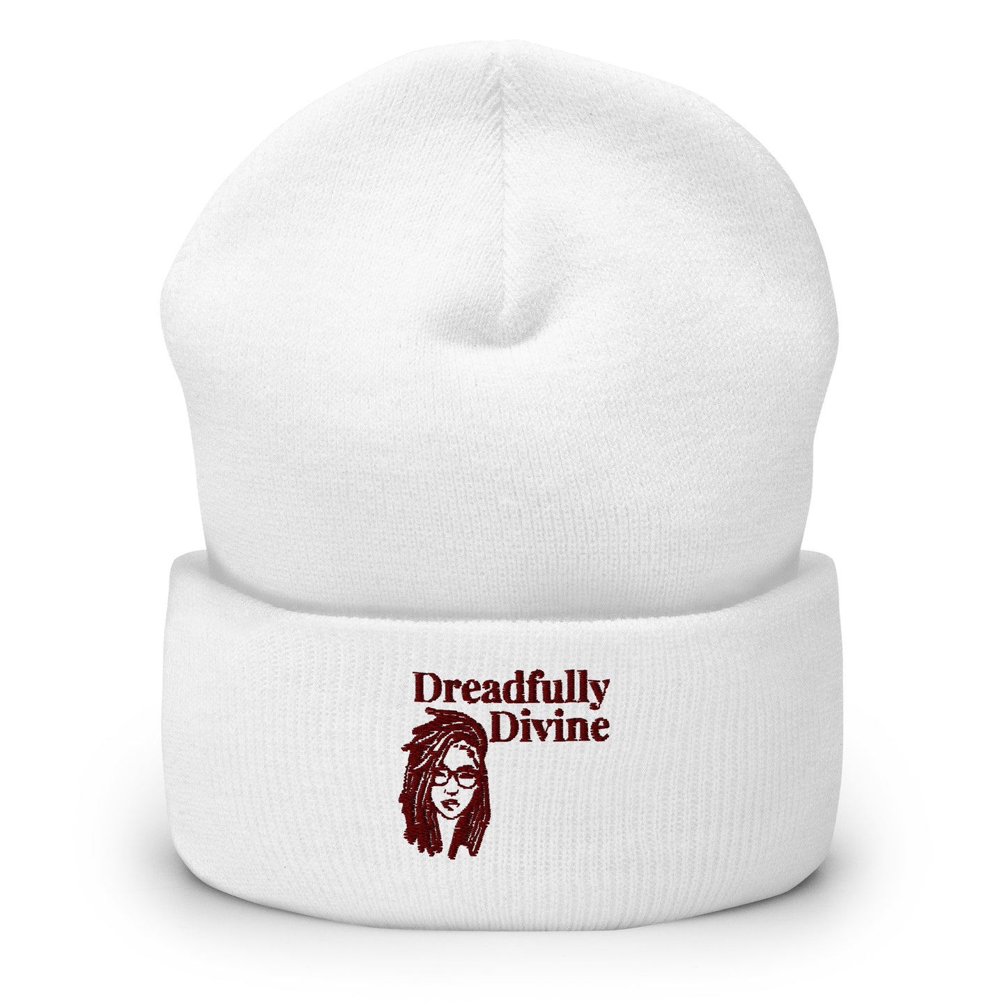 DD Woman (Maroon) Cuffed Beanie