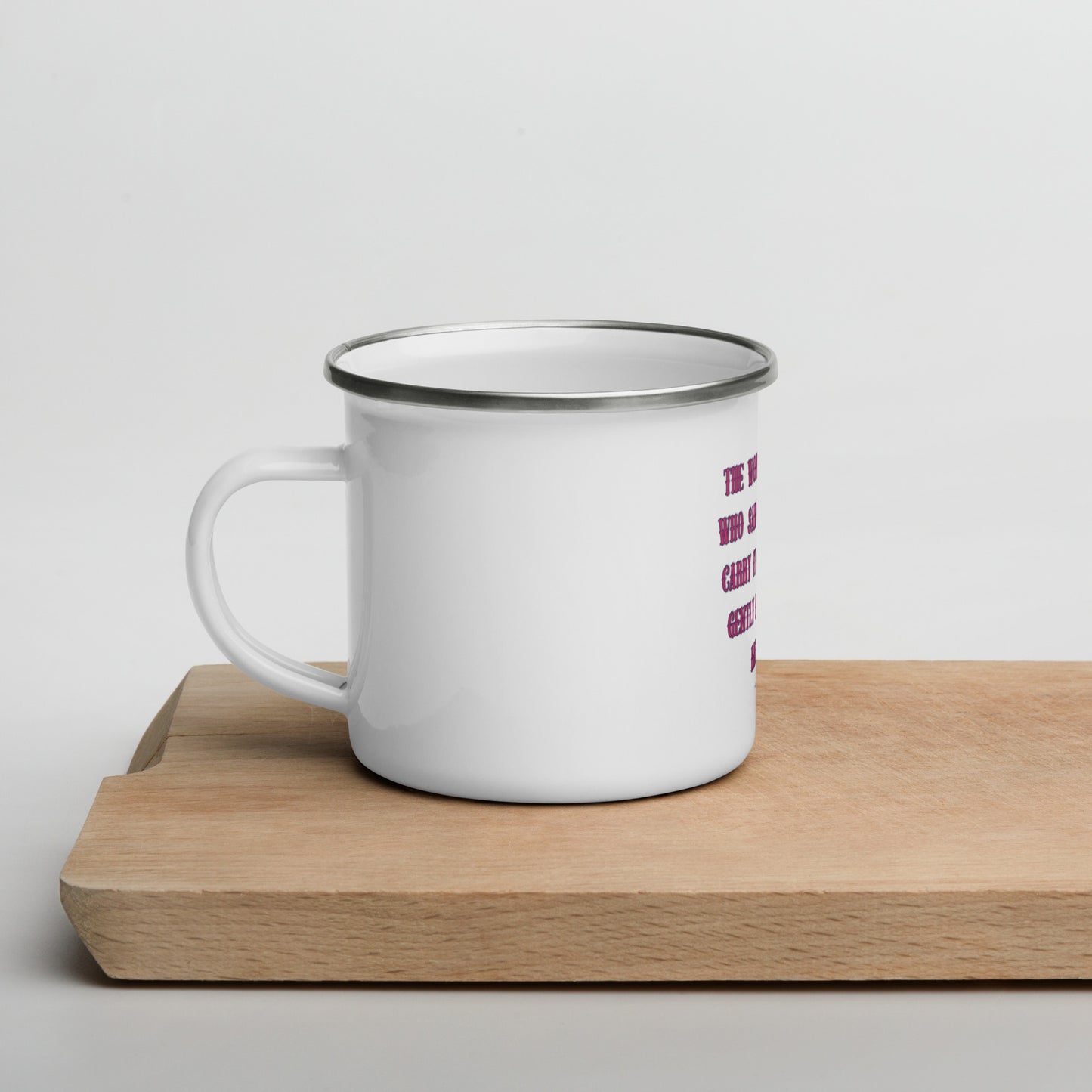 Nika's Prose Enamel Mug
