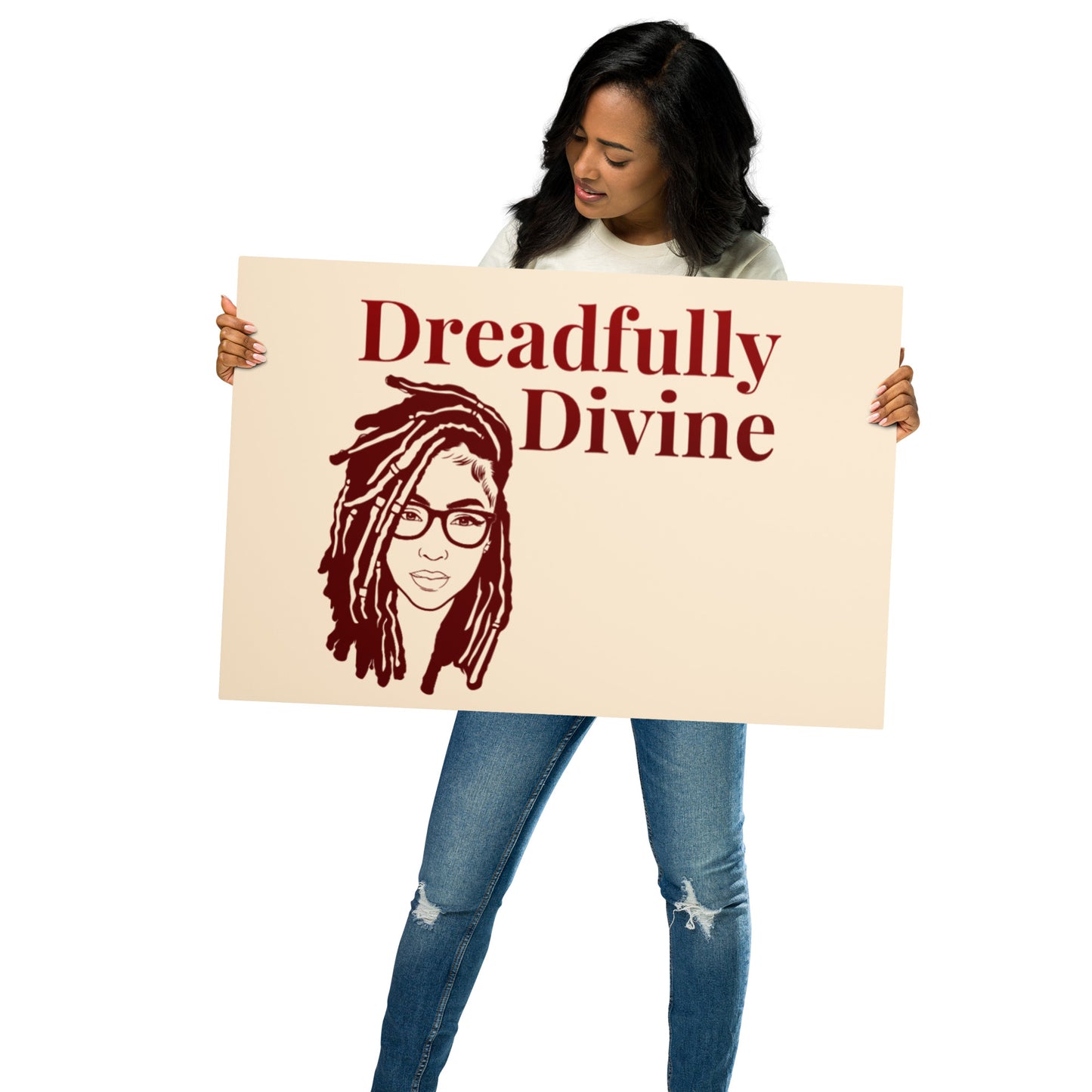 DD Woman (Maroon) Metal Prints