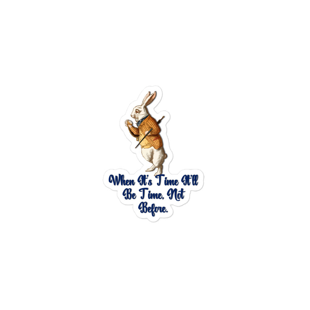 Rabbit (Blue) Bubble-free Stickers