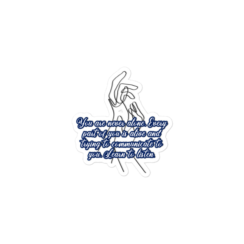 Learn To Listen #1 Bubble-free Stickers