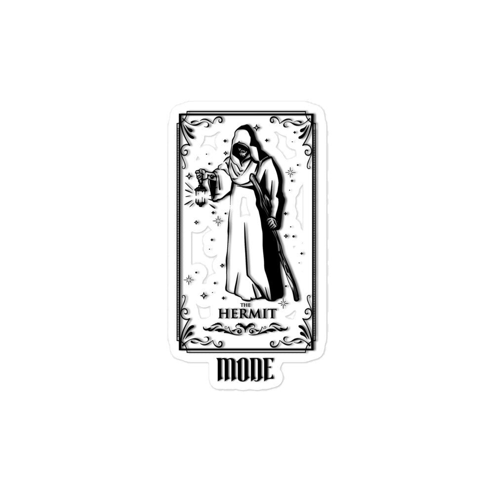 Hermit (Black) Bubble-free Stickers