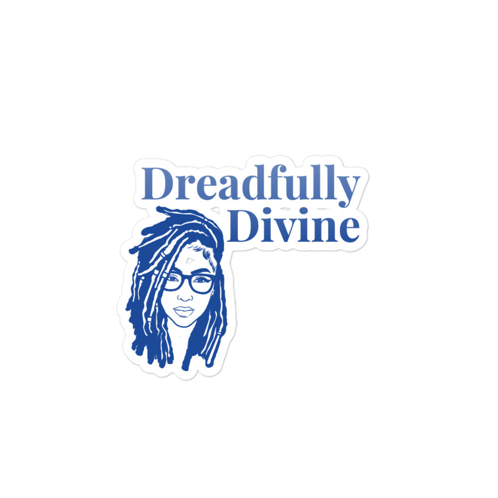 DD Woman (Blue) Bubble-free Stickers