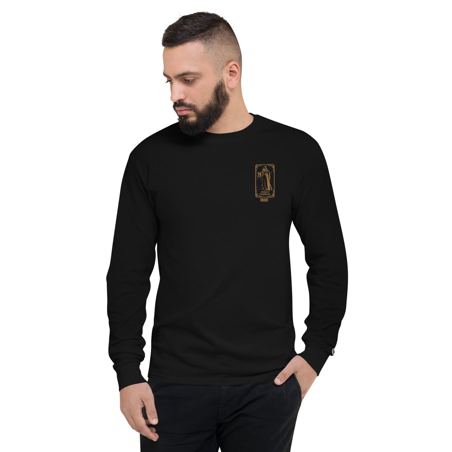 Hermit (Gold) Men's Champion Long Sleeve Shirt