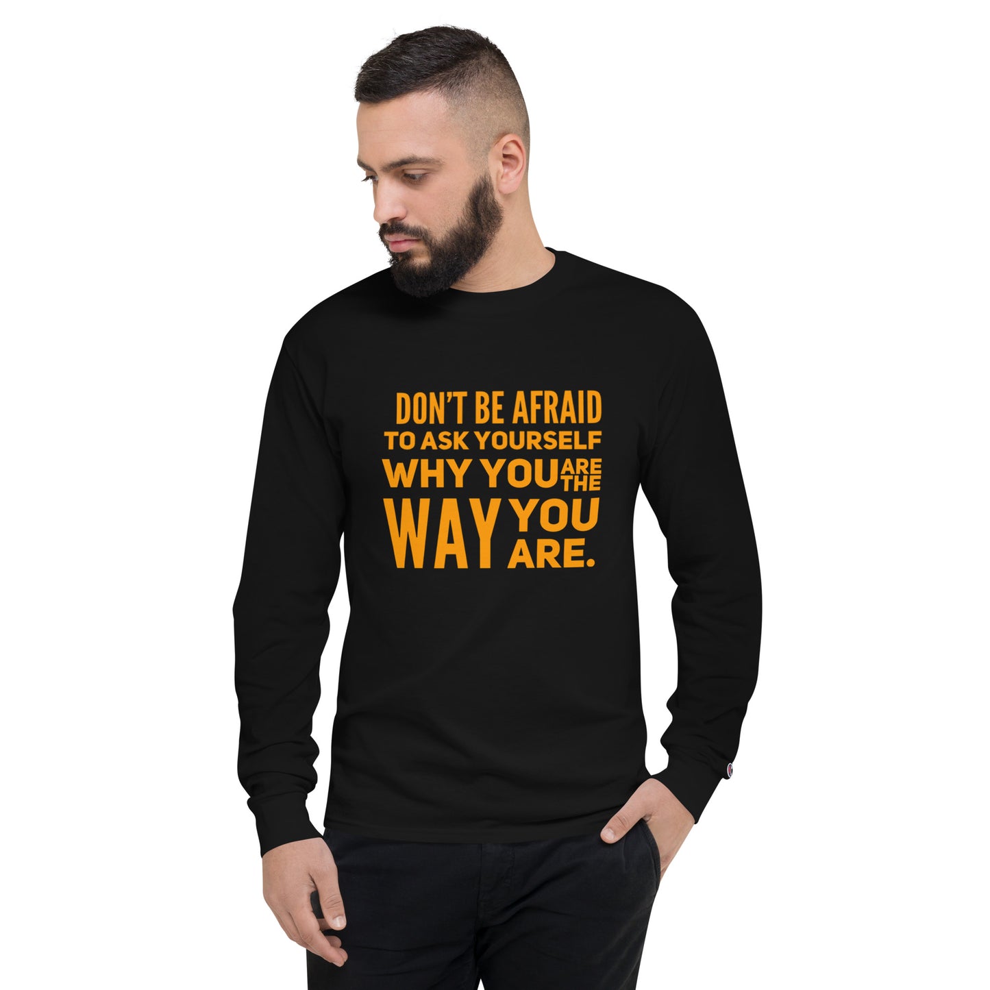 Ask Yourself #2 Men's Champion Long Sleeve Shirt