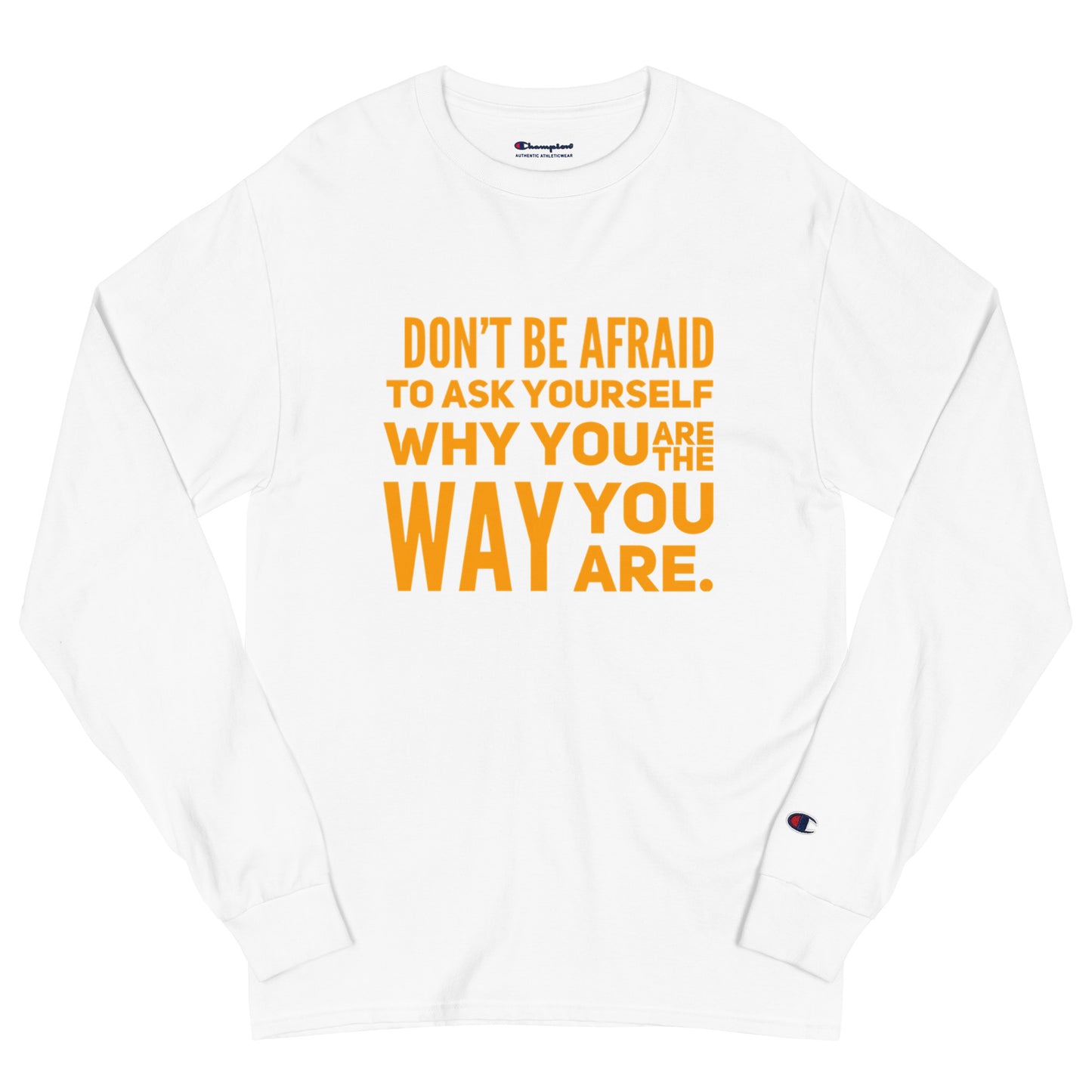 Ask Yourself #2 Men's Champion Long Sleeve Shirt
