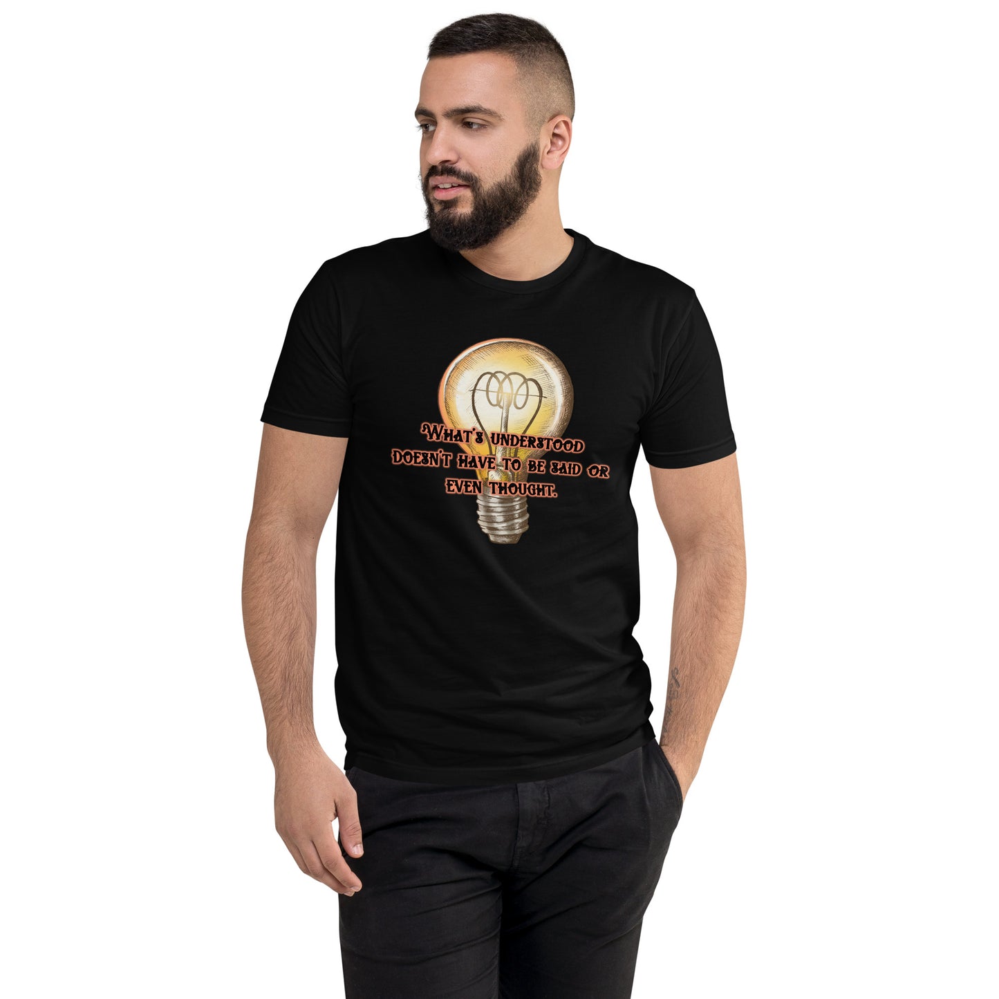 Lightbulb #3 Men's Fitted Short Sleeve T-shirt