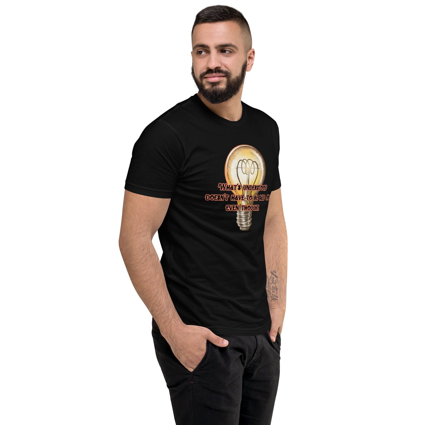 Lightbulb #3 Men's Fitted Short Sleeve T-shirt