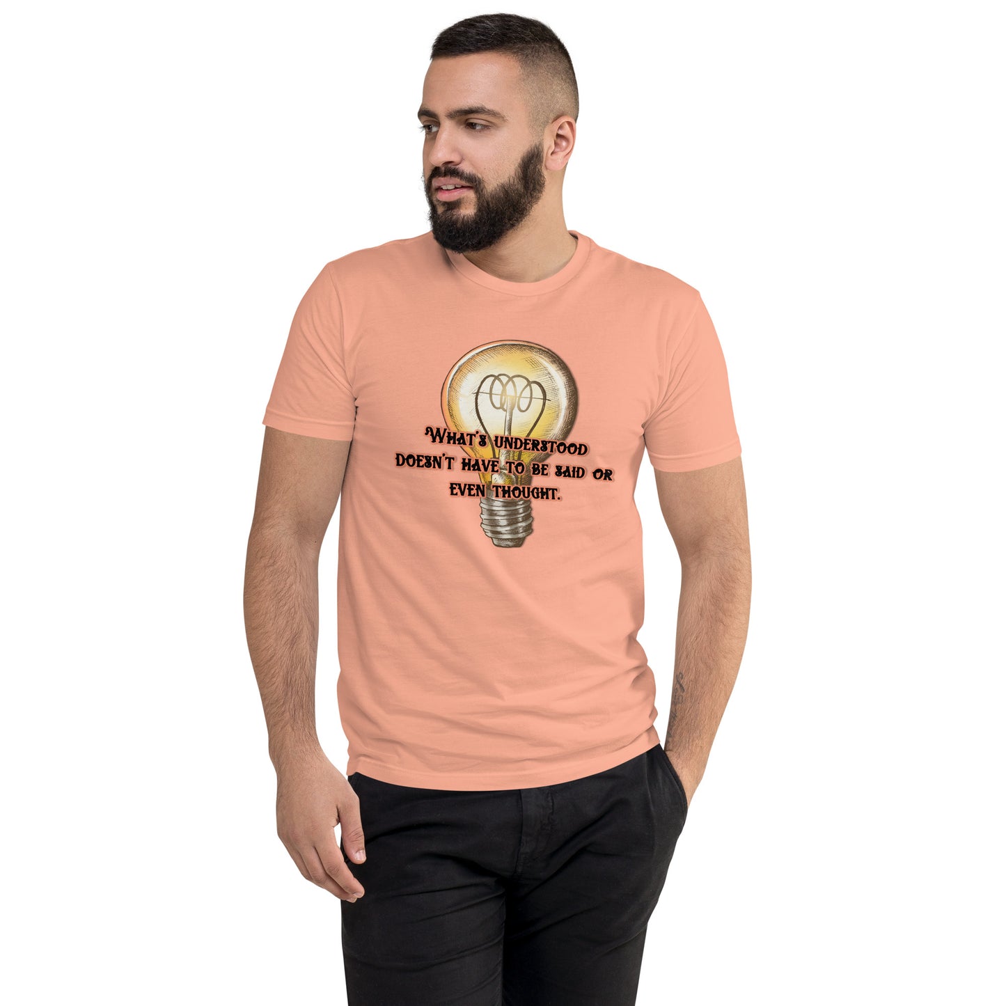 Lightbulb #3 Men's Fitted Short Sleeve T-shirt
