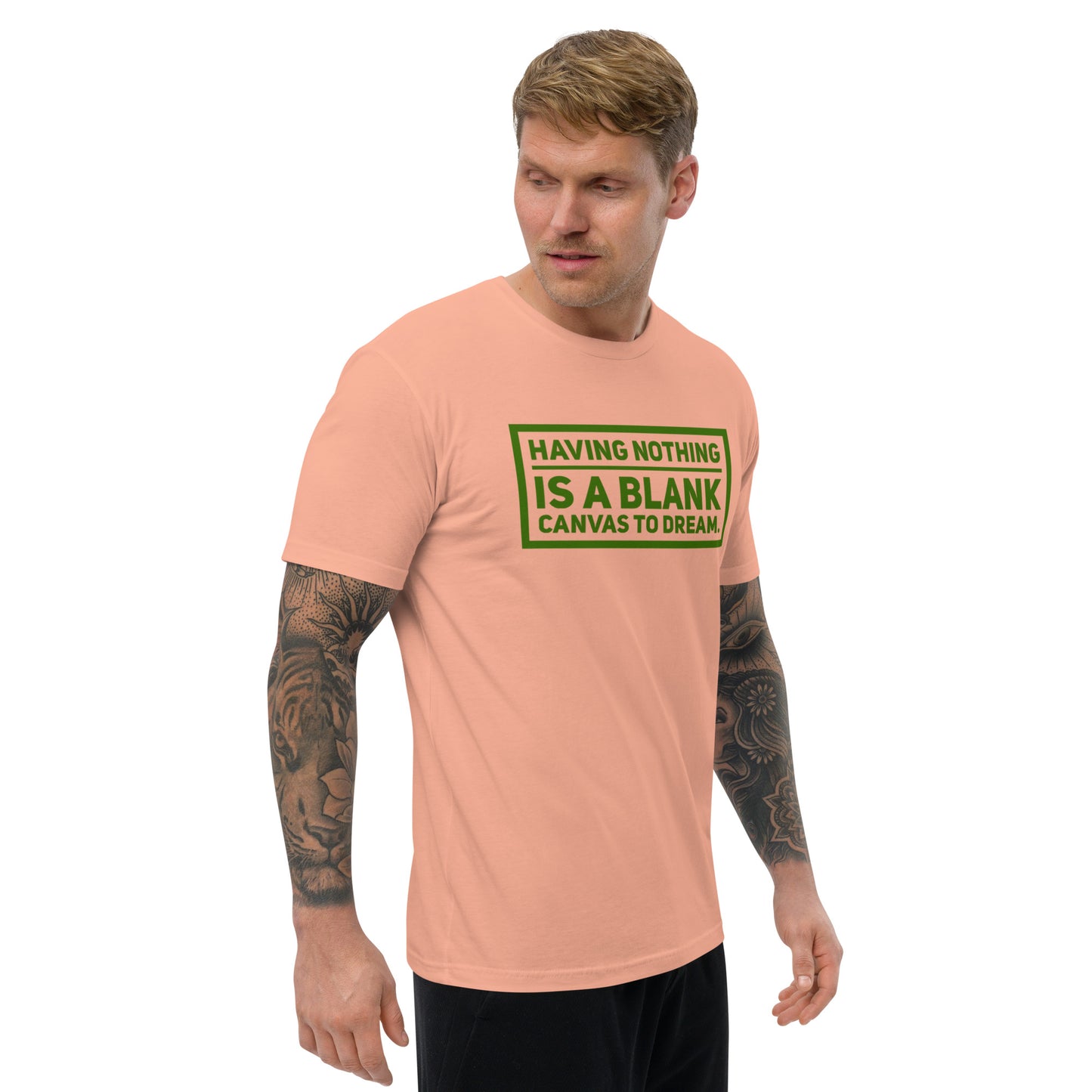 Blank Canvas (Green) Men's Fitted Short Sleeve T-shirt