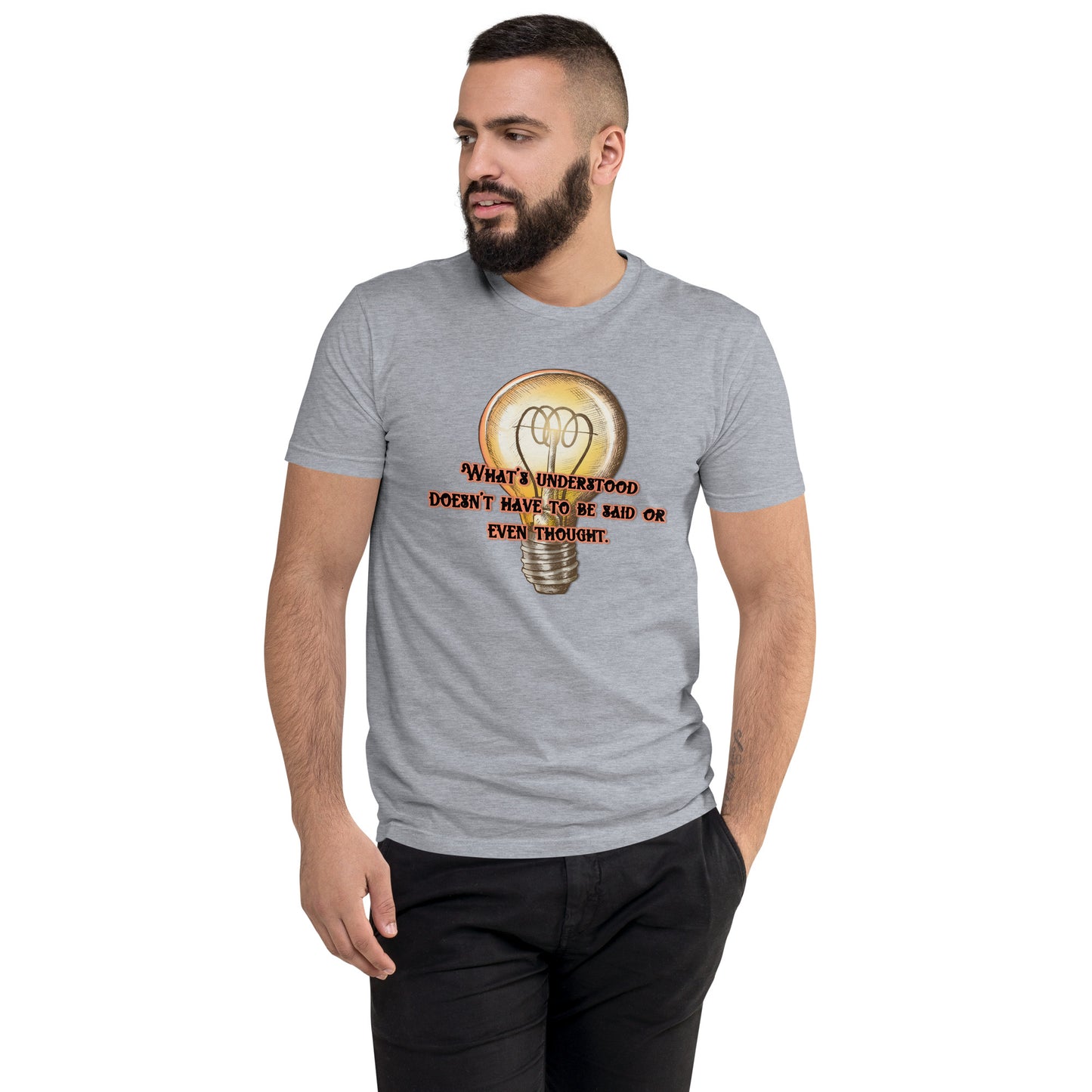 Lightbulb #3 Men's Fitted Short Sleeve T-shirt
