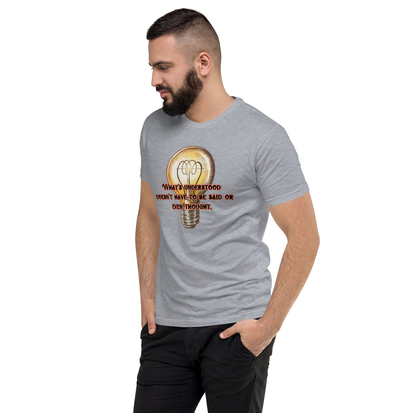 Lightbulb #3 Men's Fitted Short Sleeve T-shirt