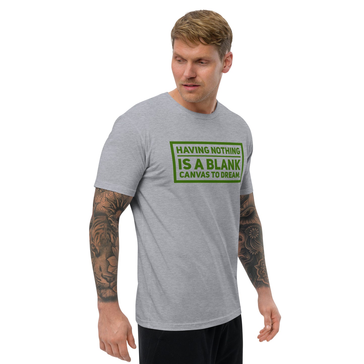 Blank Canvas (Green) Men's Fitted Short Sleeve T-shirt