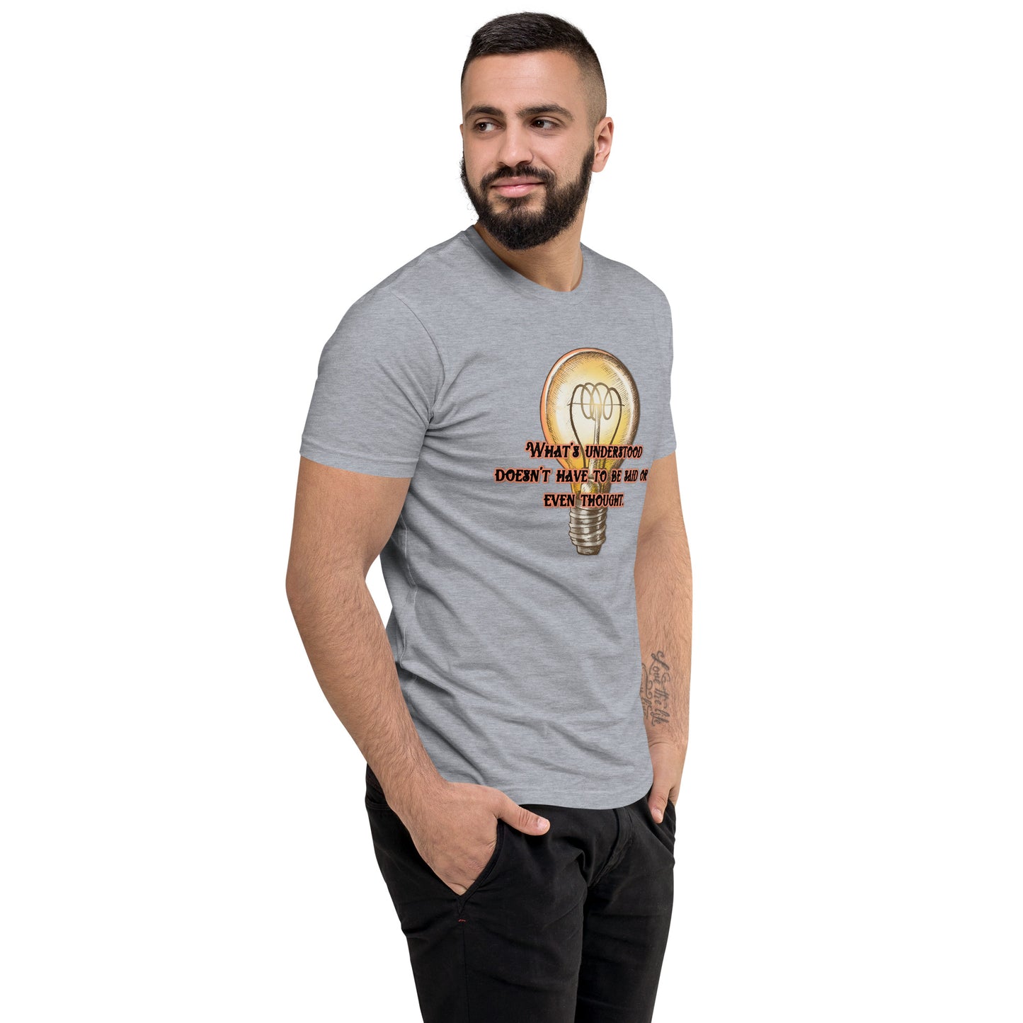 Lightbulb #3 Men's Fitted Short Sleeve T-shirt