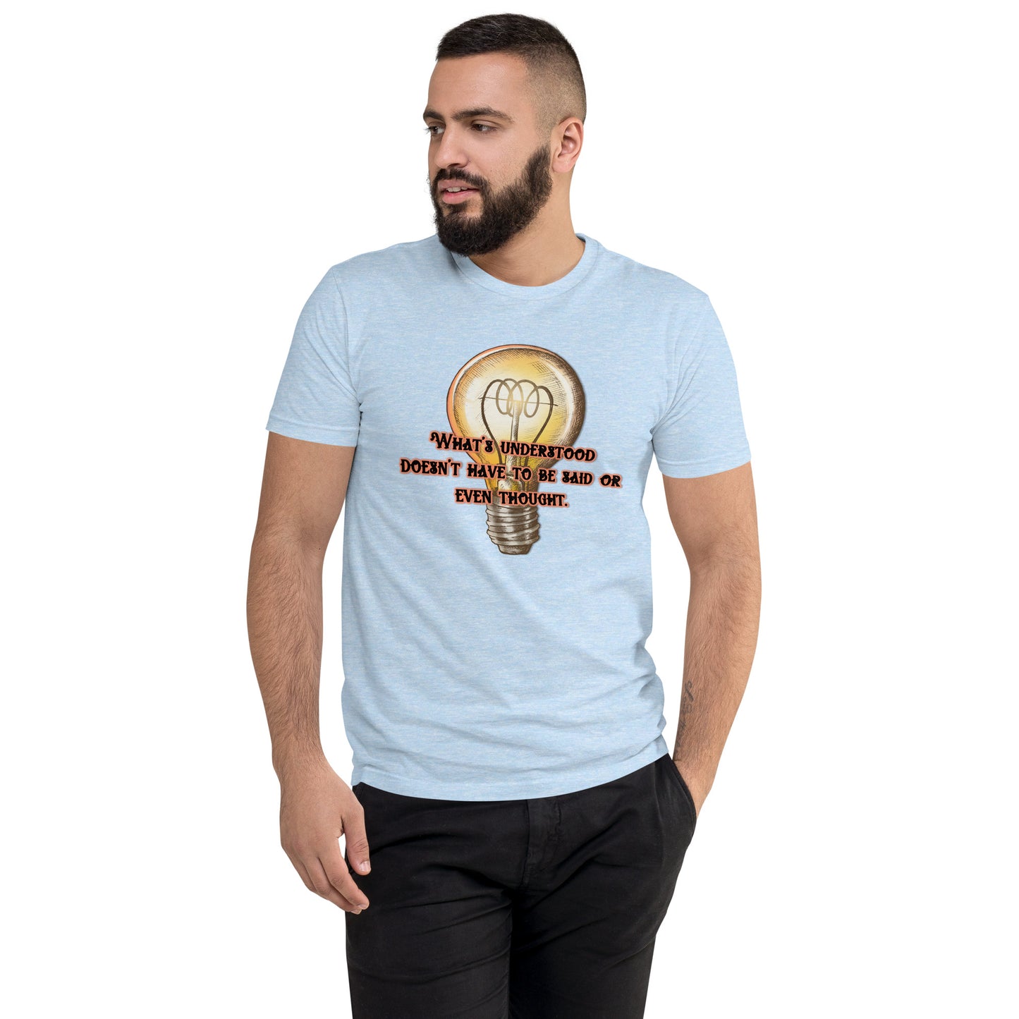 Lightbulb #3 Men's Fitted Short Sleeve T-shirt