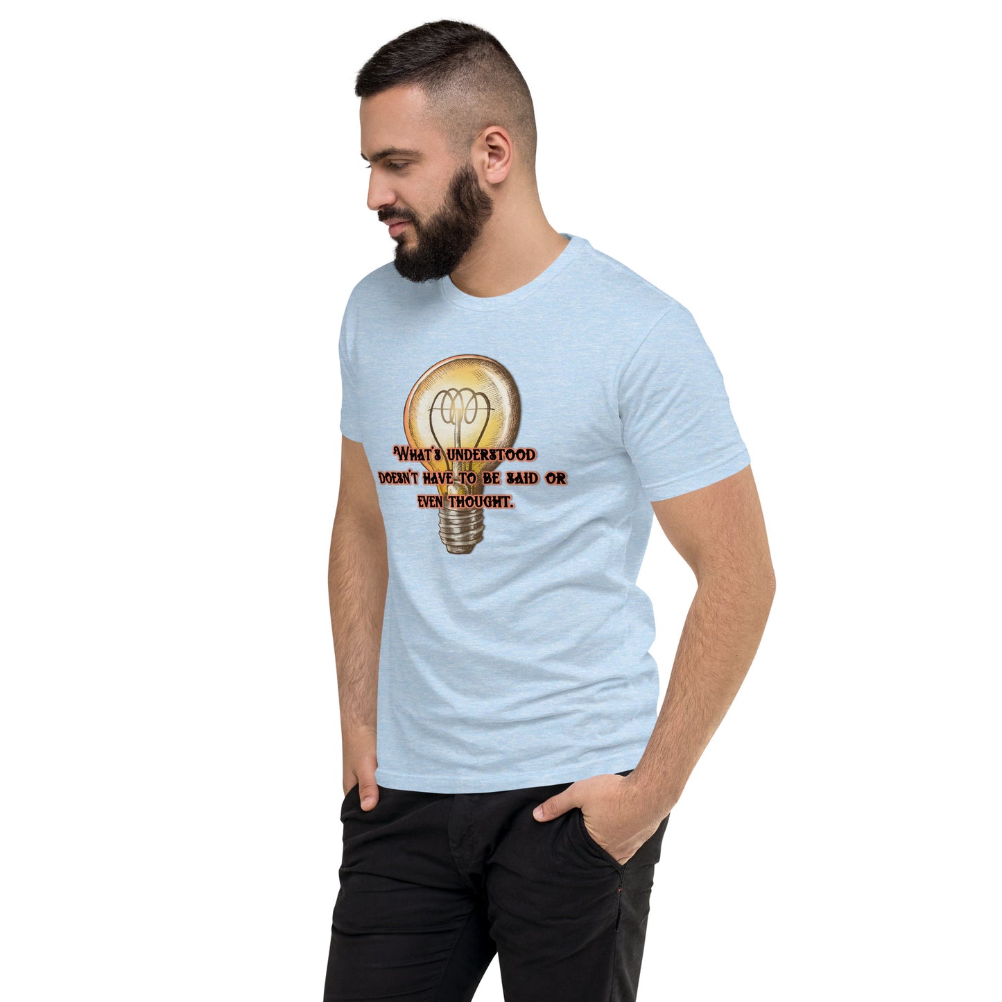 Lightbulb #3 Men's Fitted Short Sleeve T-shirt