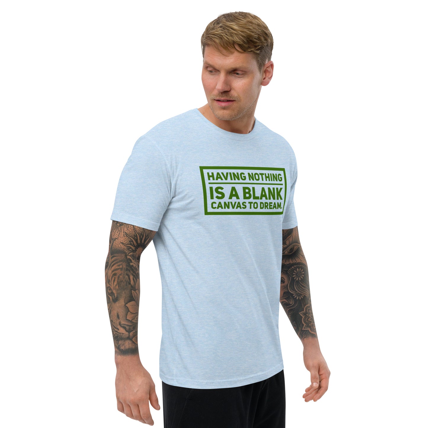 Blank Canvas (Green) Men's Fitted Short Sleeve T-shirt