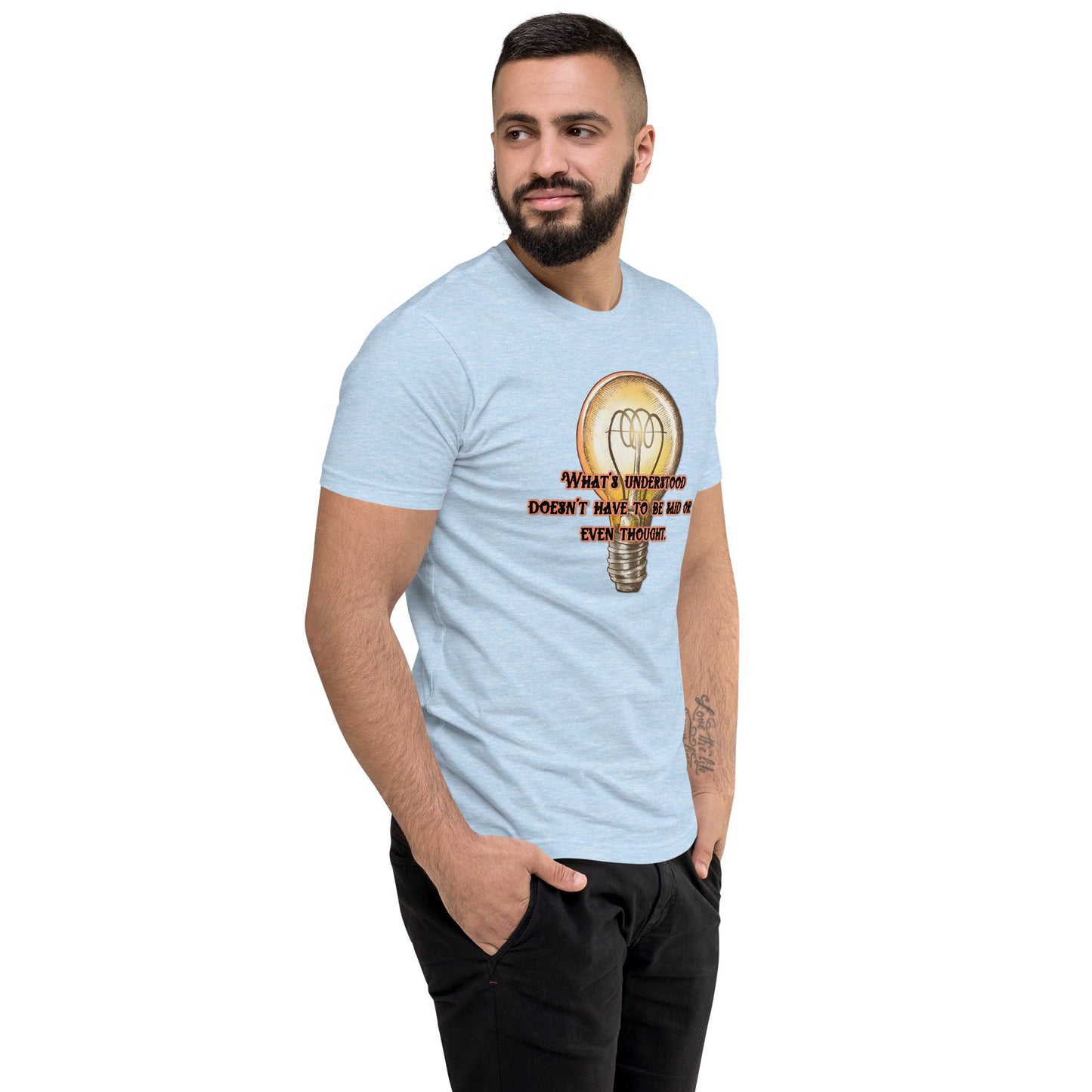 Lightbulb #3 Men's Fitted Short Sleeve T-shirt