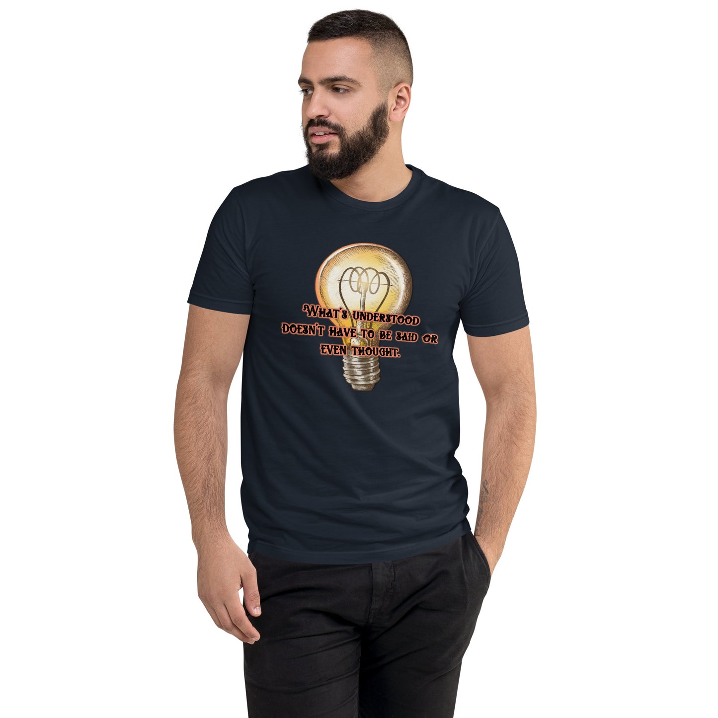 Lightbulb #3 Men's Fitted Short Sleeve T-shirt