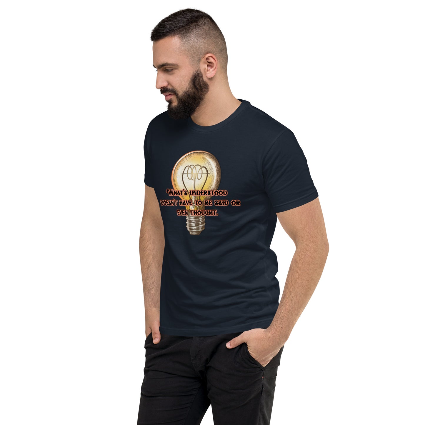 Lightbulb #3 Men's Fitted Short Sleeve T-shirt