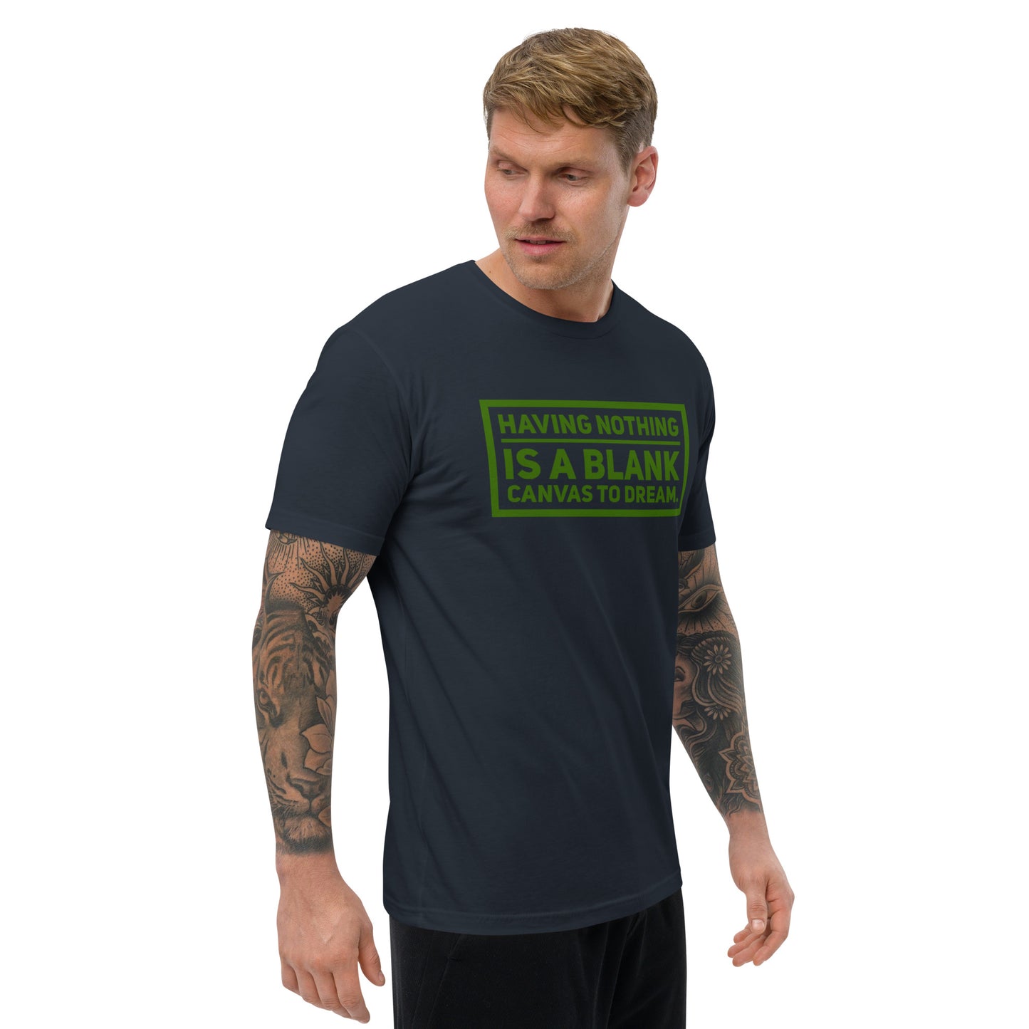 Blank Canvas (Green) Men's Fitted Short Sleeve T-shirt