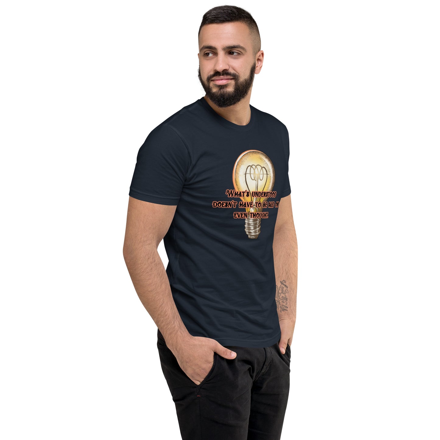 Lightbulb #3 Men's Fitted Short Sleeve T-shirt