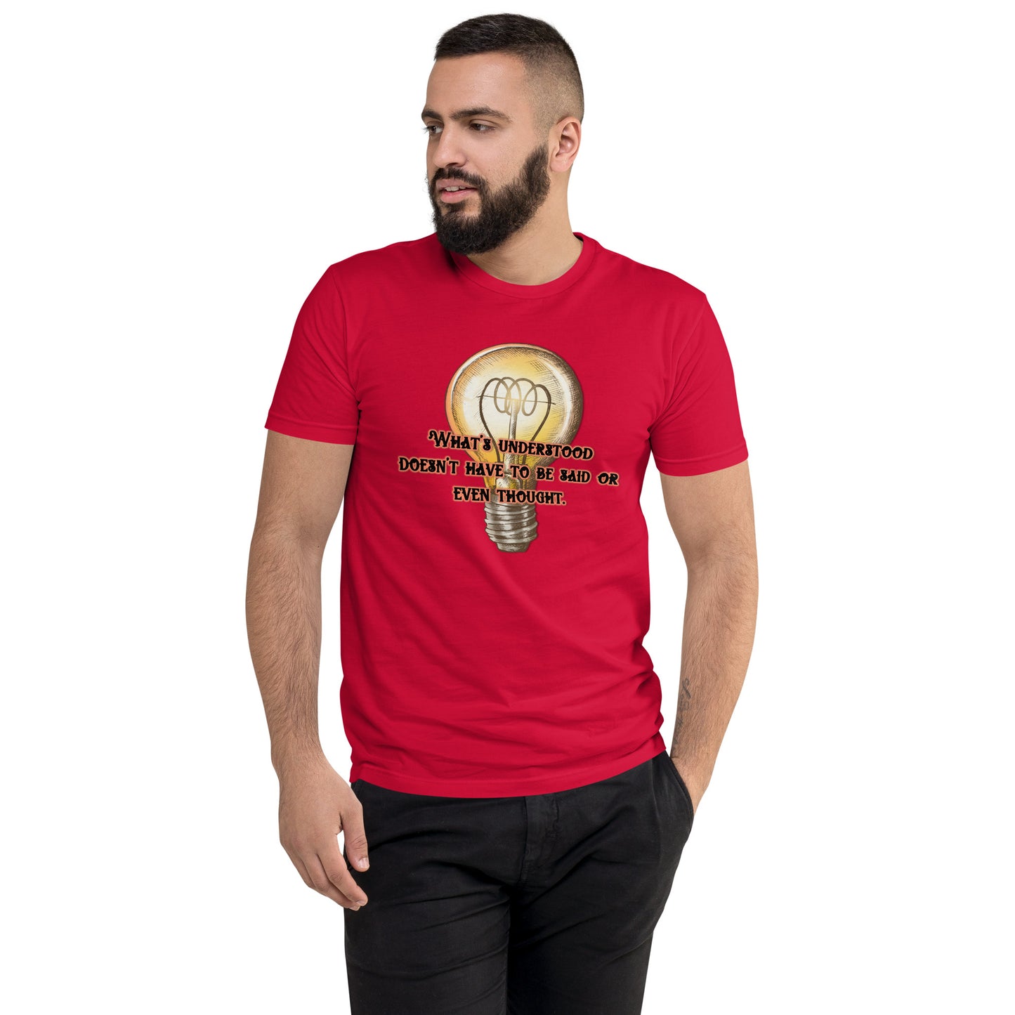 Lightbulb #3 Men's Fitted Short Sleeve T-shirt