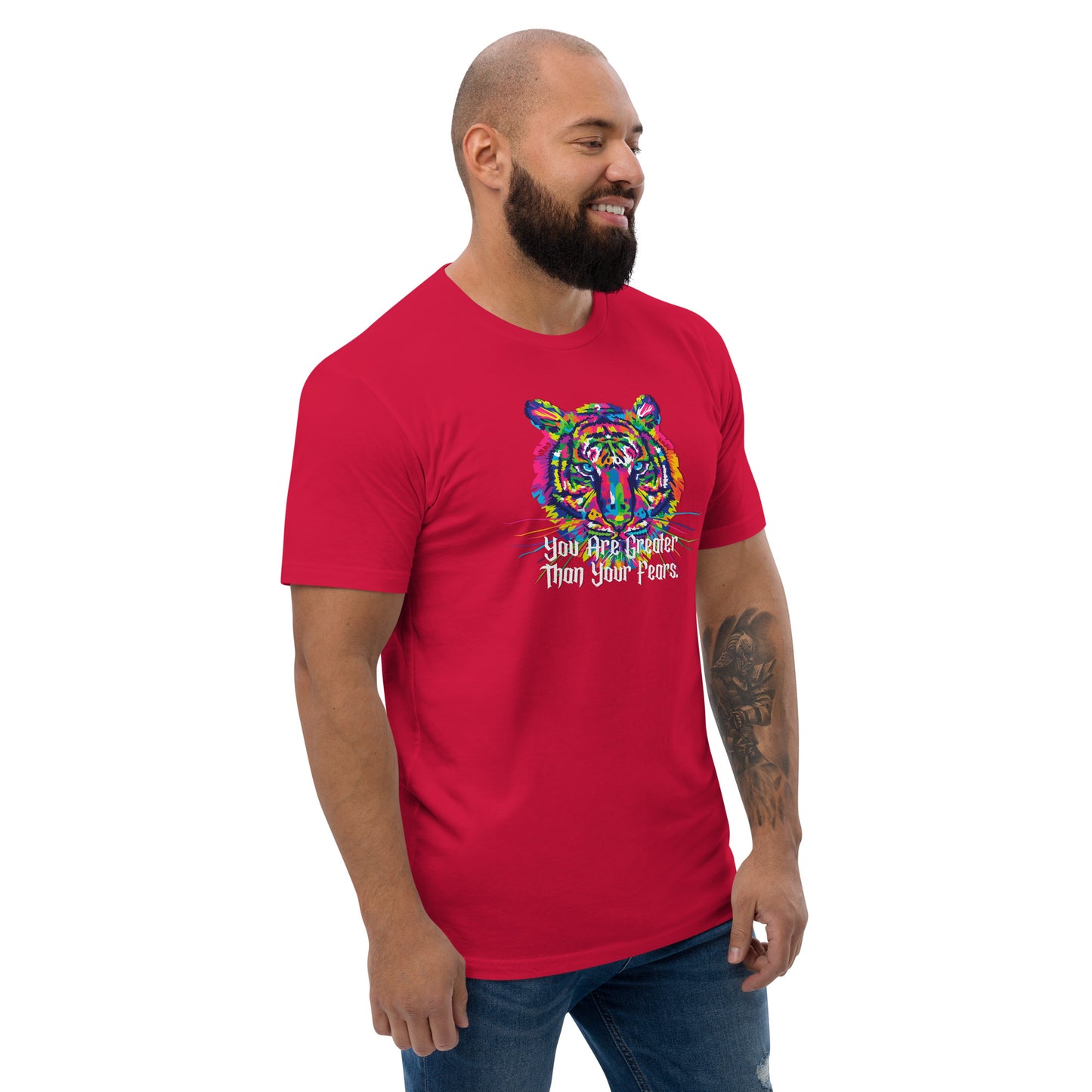 Tiger Men's Fitted Short Sleeve T-shirt