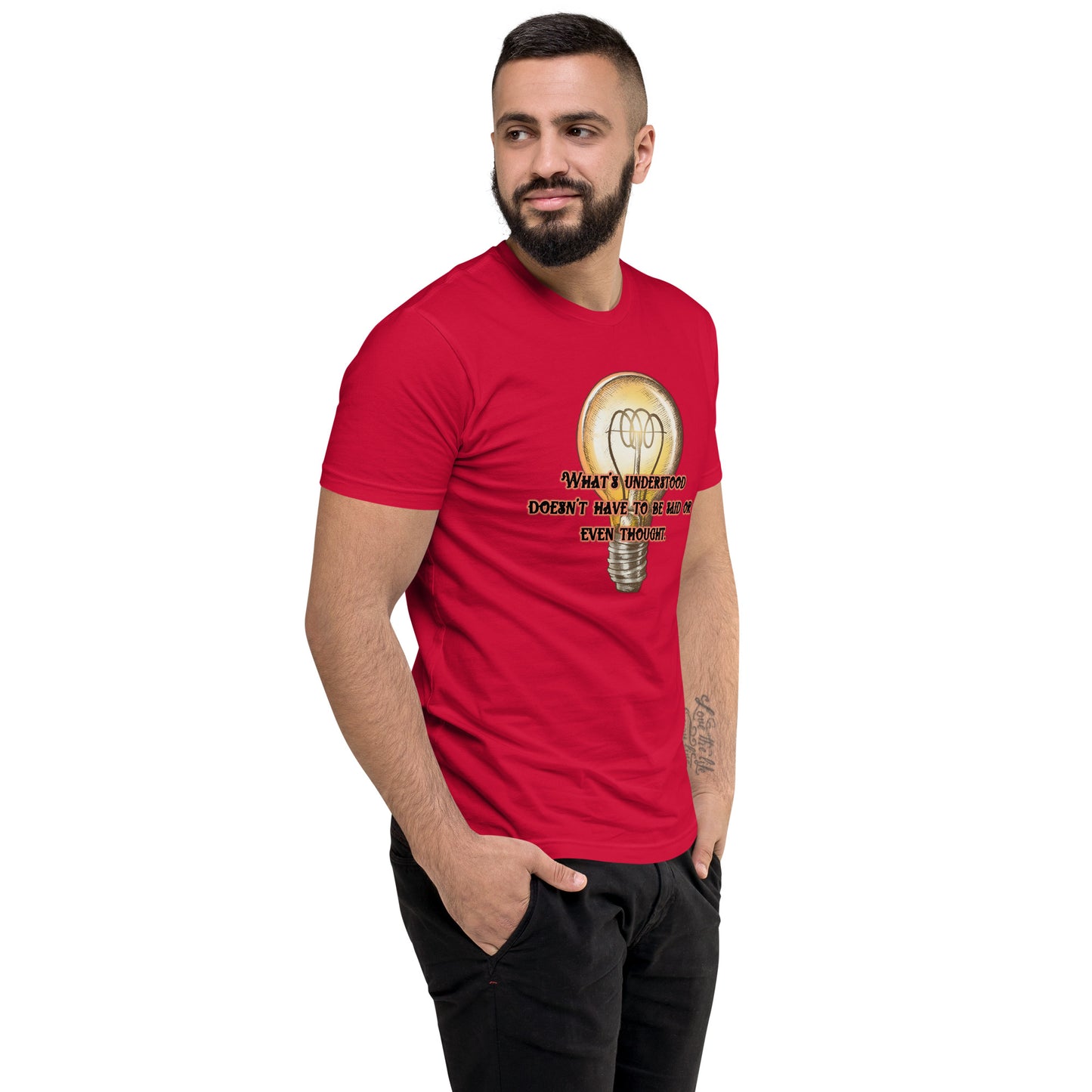 Lightbulb #3 Men's Fitted Short Sleeve T-shirt
