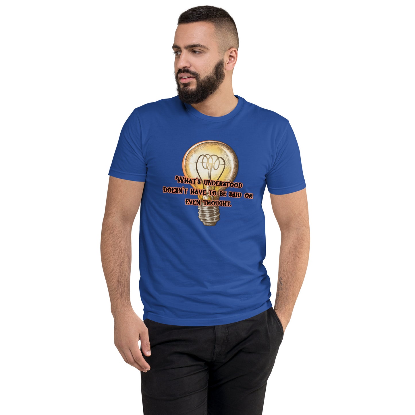 Lightbulb #3 Men's Fitted Short Sleeve T-shirt