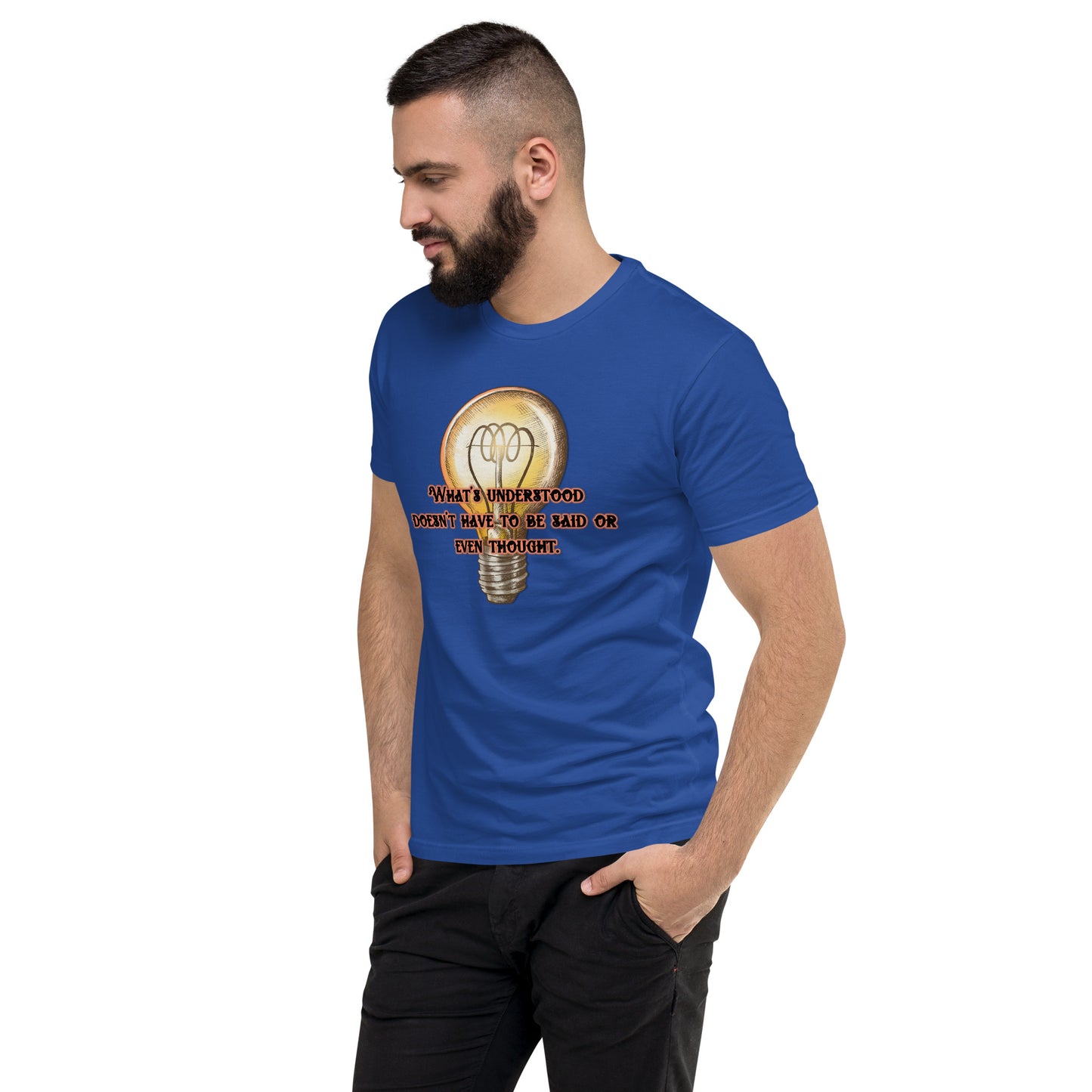 Lightbulb #3 Men's Fitted Short Sleeve T-shirt