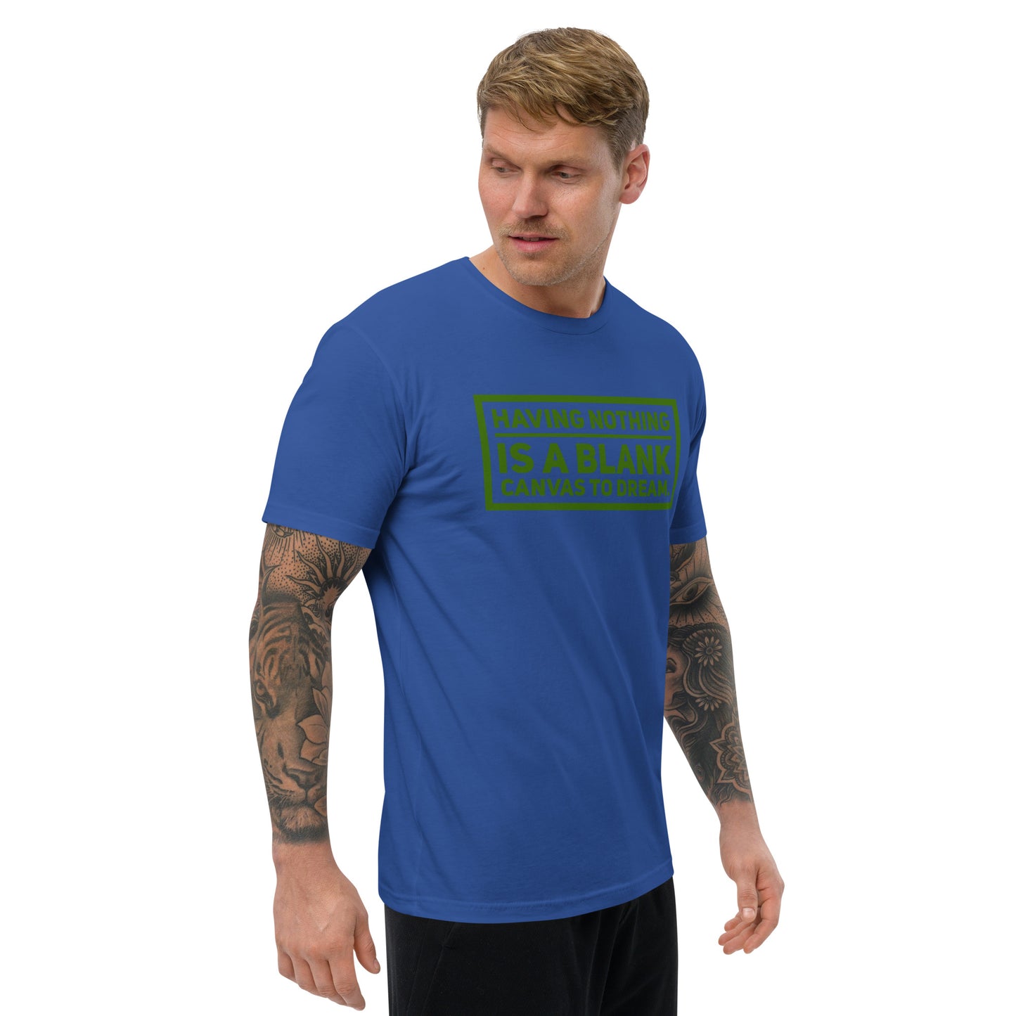 Blank Canvas (Green) Men's Fitted Short Sleeve T-shirt