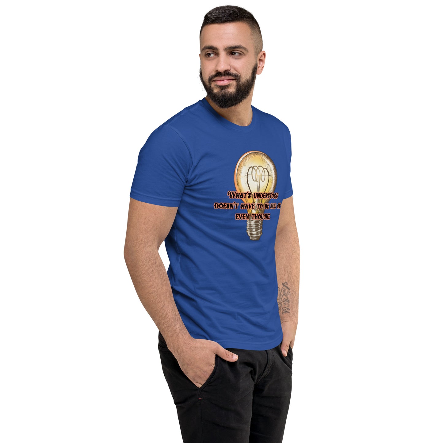 Lightbulb #3 Men's Fitted Short Sleeve T-shirt