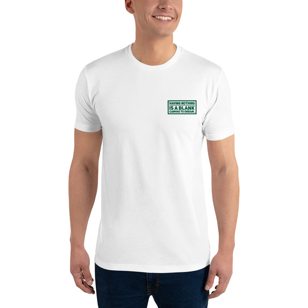 Blank Canvas (Green) Men's Fitted Embroidered Short Sleeve T-shirt