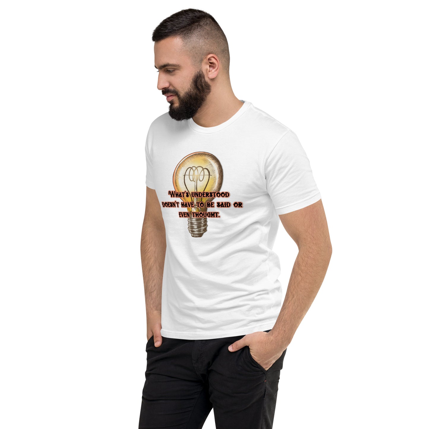 Lightbulb #3 Men's Fitted Short Sleeve T-shirt