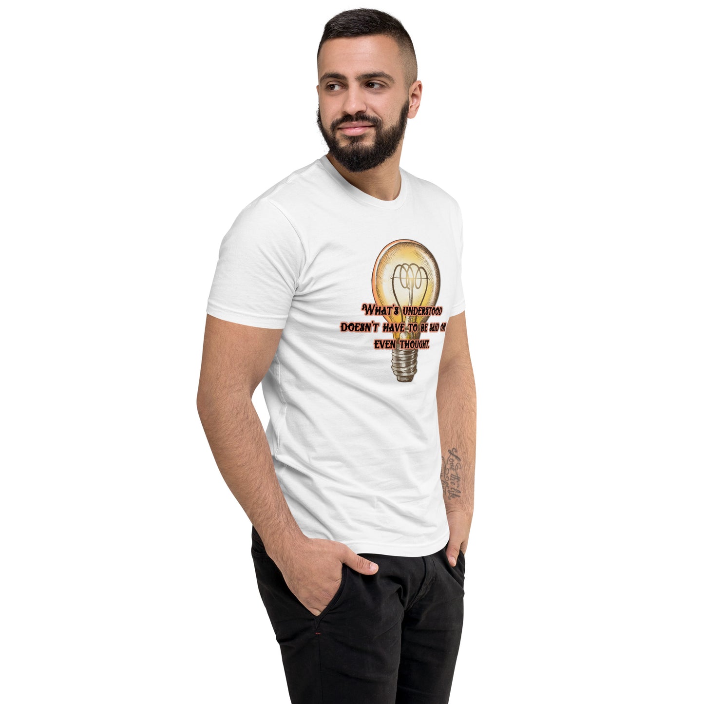 Lightbulb #3 Men's Fitted Short Sleeve T-shirt