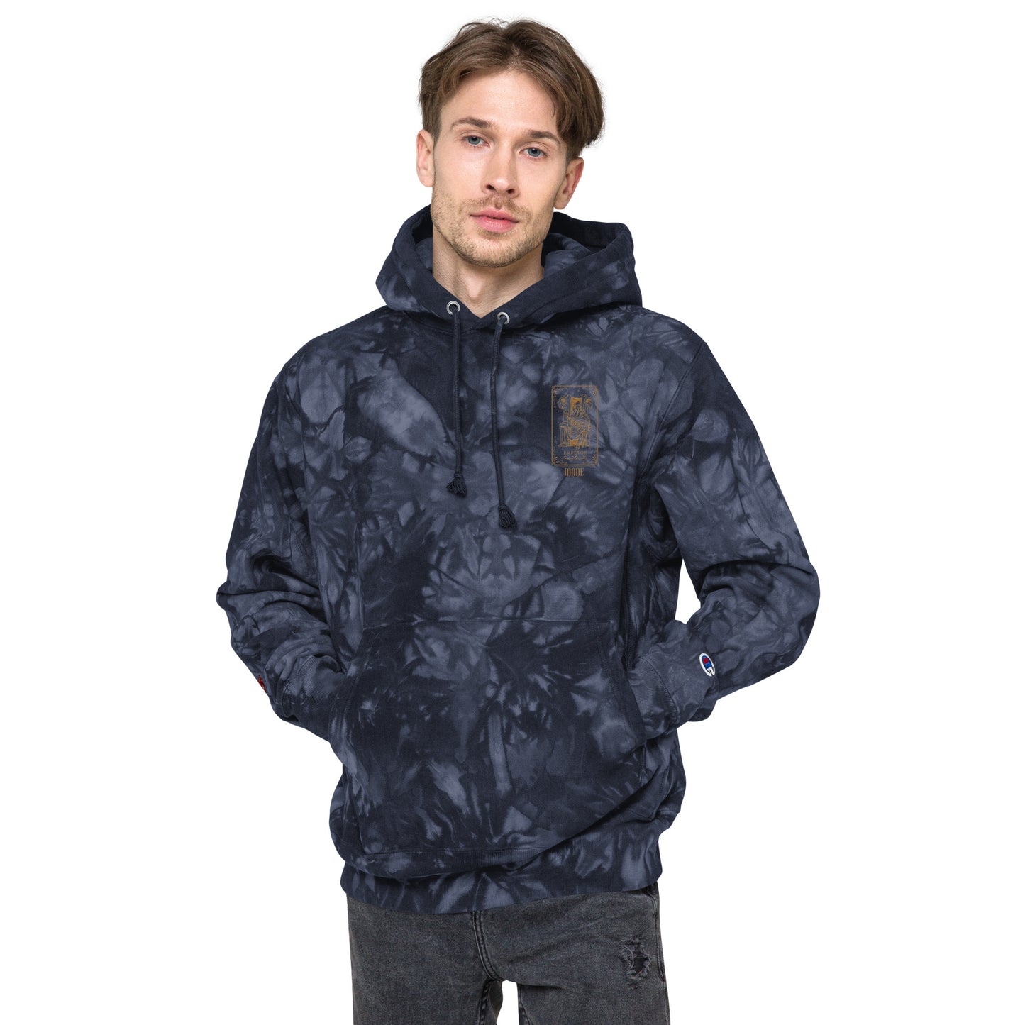 Emperor (Gold) Unisex Champion Tie-dye Hoodie