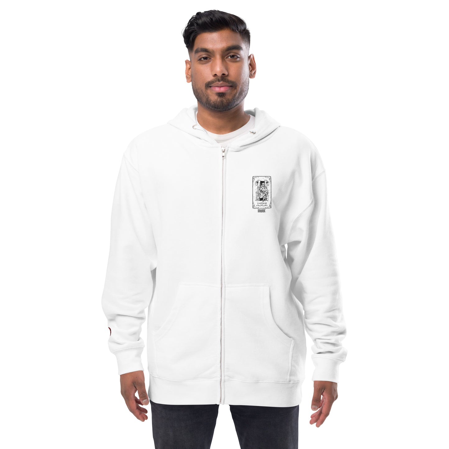 Emperor (Black) Unisex Fleece Zip Up Hoodie