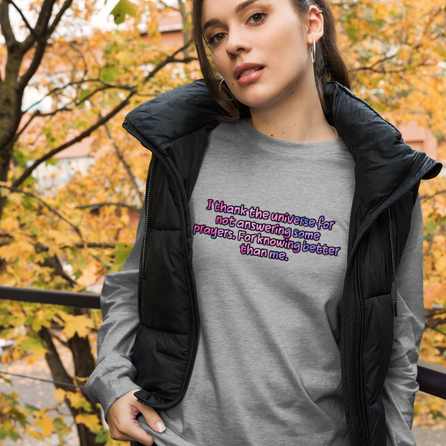 Thank The Universe #1 Unisex Long Sleeve Tee