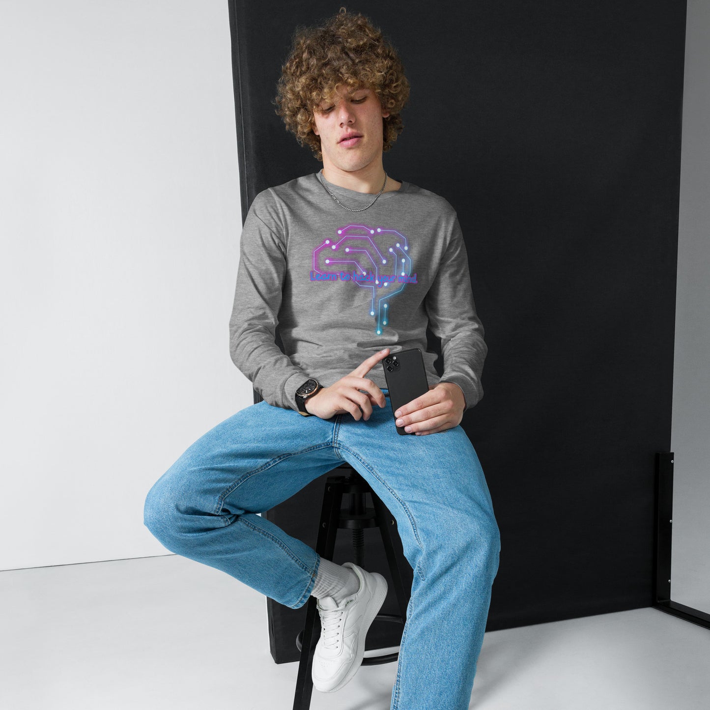 Brain Waves Unisex Long Sleeve Tee