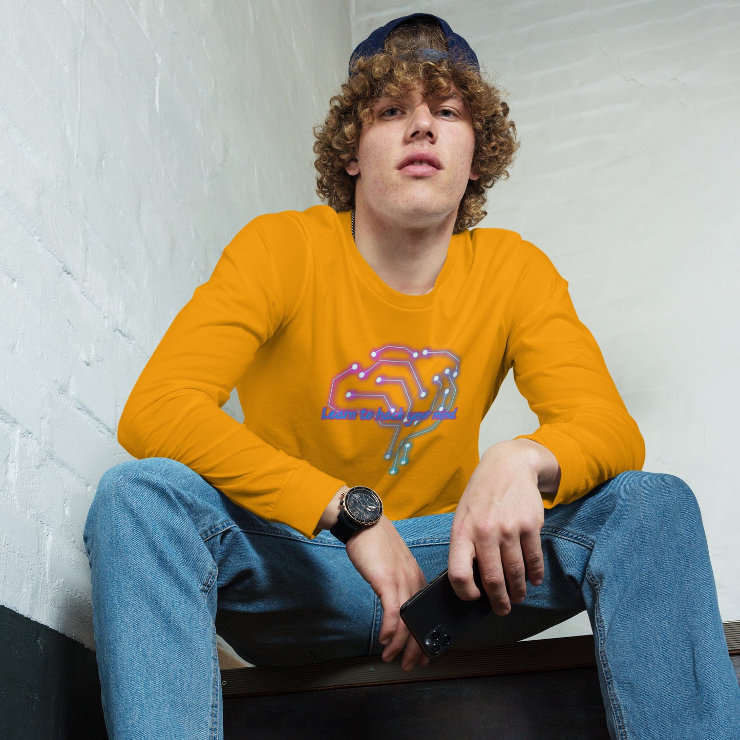 Brain Waves Unisex Long Sleeve Tee