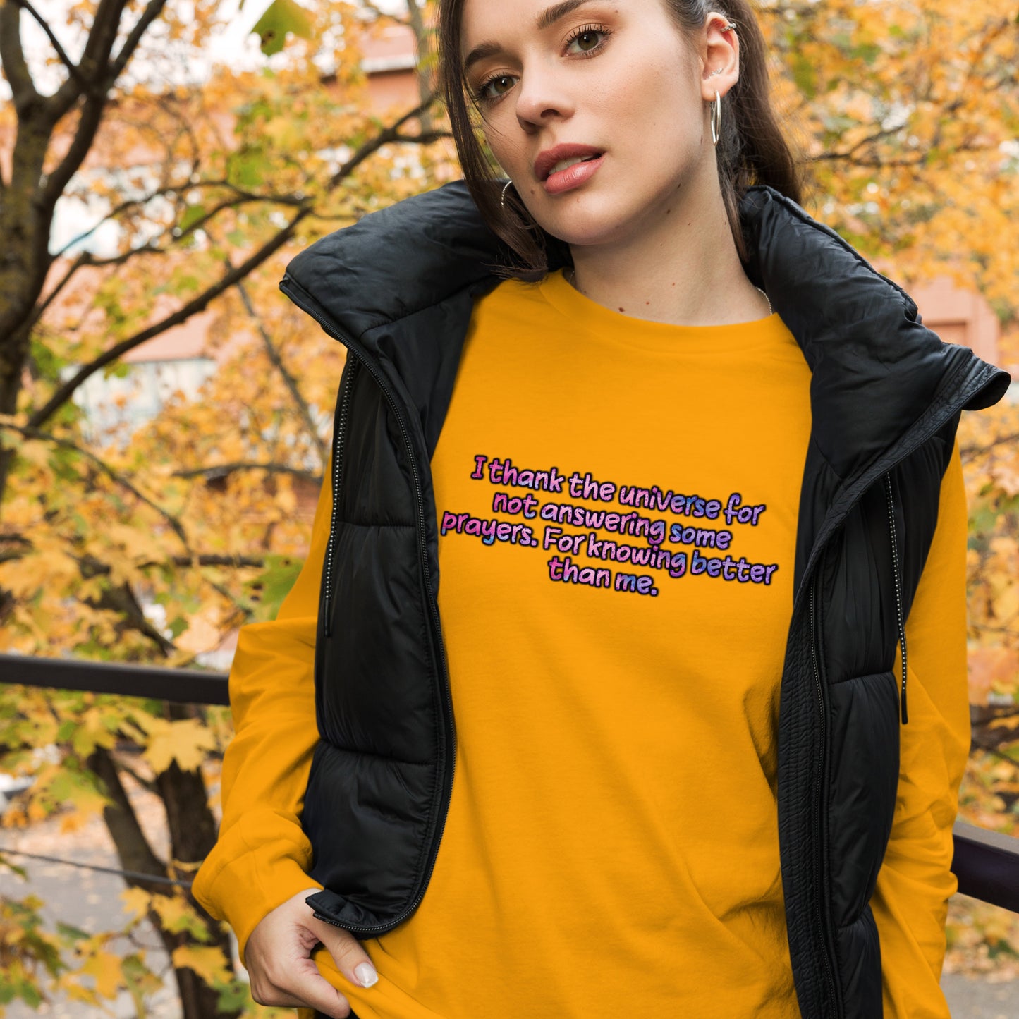 Thank The Universe #1 Unisex Long Sleeve Tee